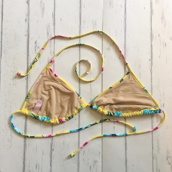 VS Swimsuit, TROPICAL FLOWERS, Bikini Triangle Top - Picture 8 of 9